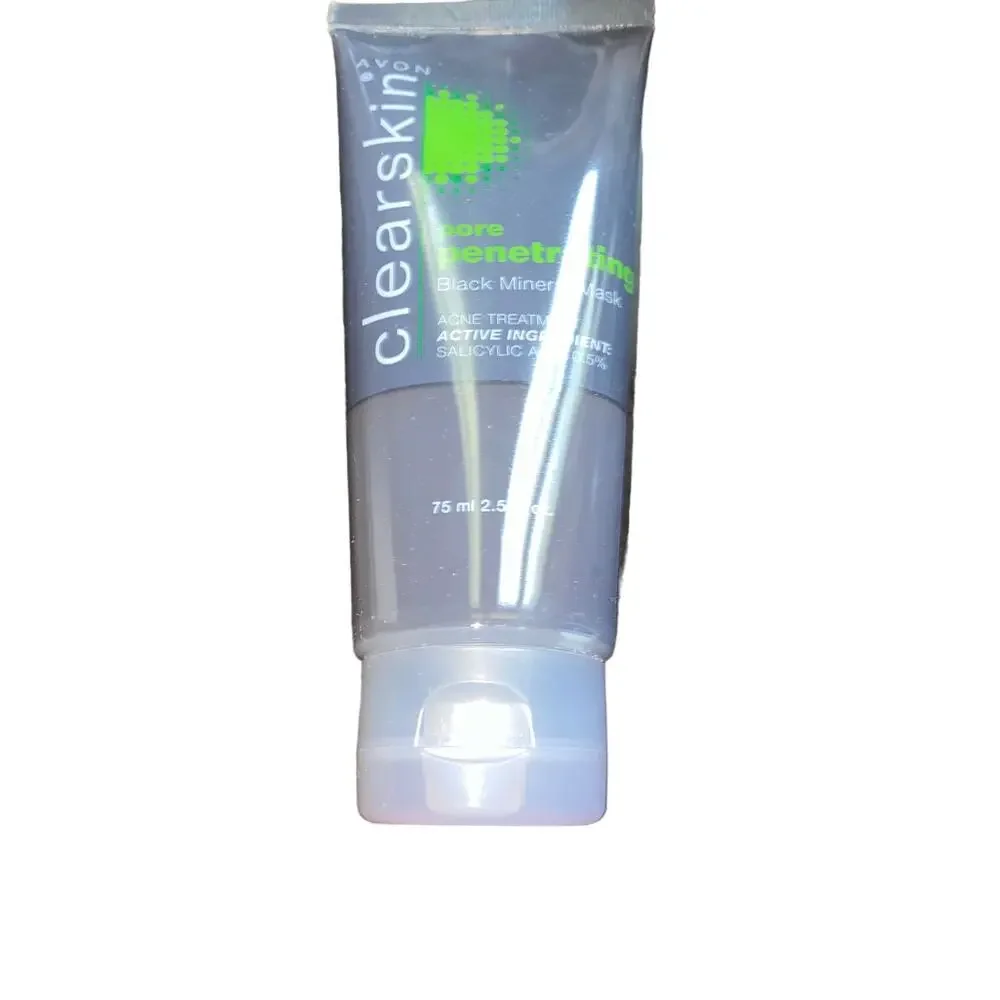 AVON CLEARSKIN PORE PENETRATING BLACK MINERAL MASK ACNE TREATMENT 2.5 FL NEW